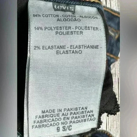 Levi's 535 Juniors 9S/C Legging Skinny Blue Denim Jeans Stretch Original VTG Y2K - Picture 11 of 16